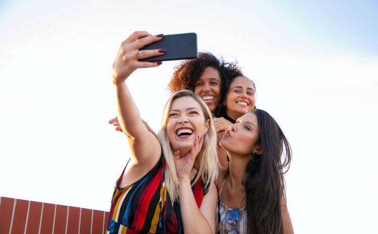 Group of women taking a selfie